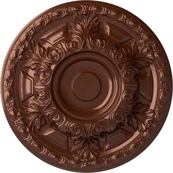 Ekena Millwork Granada Ceiling Medallion (Fits Canopies up to 7 1/8"), 23 1/2"OD x 2 3/4"P, Copper Penny CM24GACPS - main